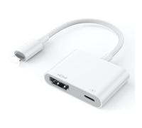 Lightning Digital AV Adattatore [Certificato MFi] Adattatore Lightning HDMI 1080P Cavo HDMI Adattatore Schermo di sincronizzazione video e audio Convertitore Compatibile con iPhone 14/13/12/11/XR