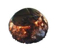 Lightning Fever Tennis Cuffia da doccia stampata, riutilizzabile, appositamente progettata per i capelli lunghi delle donne, struttura a doppio strato, adatta per il bagno.