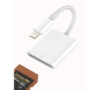 Lightning SD Card Reader Adattatore per iPhone 14 13 12 11 Pro Max Card Reader Digital Camera Memory Converter Cellulare Esterno Memory Accessori per Apple MFI Certified per lettore iPad Pro Air
