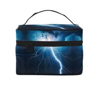 Lightning Strike Graphic Makeup Bag - Organizer da viaggio drammatico per look audaci