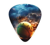 Lightning TennisGuitar Picks, set da 12 pezzi, tre diversi spessori, per chitarra acustica elettrica e altri strumenti