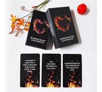 LIGHTOF JUSTICE Burning Heart Love Oracle Cards Deck, Twin Flame Oracle Cards, Oracle Deck ti aiuta a comprendere ciò che la persona sta pensando o cercando di comunicare con te