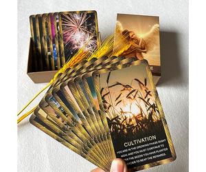LIGHTOF JUSTICE Career Oracle Cards Deck, Money and Life Oracle Cards, Oracle Deck ti aiutano a raggiungere gli obiettivi finanziari, gli obiettivi di vita e le ambizioni di carriera.