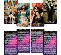 LIGHTOF JUSTICE Echi di The Soul Oracle Cards con Guidebook, 80 Oralce Deck ti aiutano ad approfondire i regni dell'introspezione, della guarigione emotiva e dell'allineamento spirituale