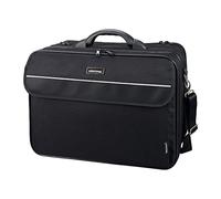 Lightpak Fixbag Corniche FB2046075 - Borsa multifunzione con binario compatto Klickfix per bicicletta e notebook da 17", in poliestere, 33,5 x 43 x 22 cm, colore: Nero