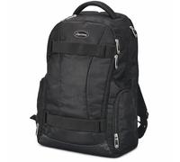 Lightpak Rucksack HAWK, Laptoprucksack aus Polyester für 14 Zoll Notebook, Backpack mit Polsterung Zaino Casual 46 Centimeters 34 Nero (Schwarz)