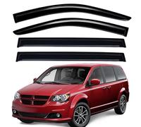 Lightronic WV94251 - Parasole laterale per montaggio esterno, fumo scuro, set di 4 pezzi, adatto per Dodge Grand Caravan 2008-2018, Chrysler Town & Country 2008-2016