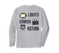Lights Camera Action - Divertente Regista di Film Maglia a Manica