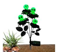 Lights - Green Rose Skull Powered Graveyard Lamp | Frightening Decor your and Thanksgiving fLightsThanksgiving festivities with this powere, 4 rose Skull Swing Lamp Graveyard Decor for Outdoor