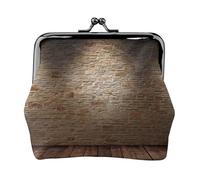 Lights hit The Brick Wall Print Coin Purse per le donne compatto Kiss Lock Coin Pouch Zipper Travel Shopping Gift