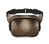 Lights hit the brick wall Print Square Double Layer Funzionalità Marsupio unisex Crossbody Pack Travel Workout, nero, taglia unica, Nero, One Size