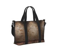 Lights hit The Brick Wall Print Travel Hand Bag for Women Men Pieghevole Weekend Vacanze Viaggi Tote Borse a Spalla