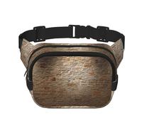 Lights hit The Brick Wall Print Workout Accessory Square Double Layer Marsupio alla moda da viaggio per uomini e donne