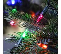 Lights4fun - Catena di Luci con 150 LED Multicolore con Lampadina a Forma Tradizionale