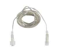 Lights4fun Cavo di Estensione Trasparente di 5m per Figure Luminose di Natale per Esterni