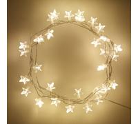 Lights4fun Filo di 30 Stelle Illuminate a LED
