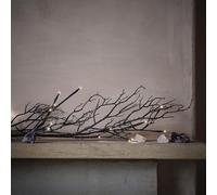 Lights4fun Ramo Fogliame Ghirlanda Decorativa Halloween con 40 LED a Pile per Interni ed Esterni, 1,5metri