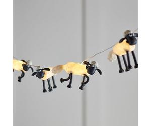 Lights4fun Shaun the Sheep - Luci a LED con telecomando per la camera dei bambini, lampada notturna