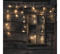 Lights4fun Tenda Luminosa 6 m con 160 LED Bicolore Cascata Luci a Ghiacciolo con Funzioni di Illuminazione Dimmerabile e Timer per Esterni con Telecomando