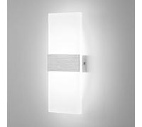 Lightsjoy Applique da Parete Interno LED Moderno 12W 6000K, Bianco Freddo | 1200