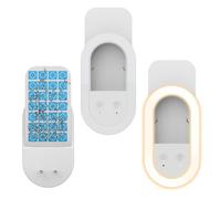 Lightswim Confezione da 2 trappole per mosche da interni (2 dispositivi + 10 carte colla), luce notturna, antizanzare, trappola per insetti volanti plug-in per zanzare, mosche della frutt