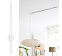 Lightswing® Single Sistema di Sospensione per 1 Lampada a Sospensione - Bianco Opaco - 90 cm - Sistema di Lampada Regolabile - Facile da Installare - Lampadario Soggiorno - Sistema di Sospensione