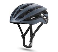 Lightweight Adult Bike Helmet Adjustable EPS Cycling Helmet for Men Women with Ventilation and Detachable Visor for Mountain and Road Riding (Blue)