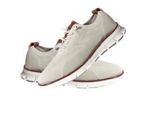 Lightweight Breathable Casual Sneakers, Comfortable Lace-Up Work Dress Shoes for Office & Walking (Beige,43)