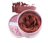 Lightweight Buildable Rouge Blusher - 3.5g Rose Petal Design Buildable Color, Rose Petal Blush | Pigmented, Natural-Looking Highlighter & Eyeshadow For Face, Daytime, Travel, Bridal & Photography