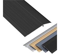 Lightweight Carpet & Floor Edging Trim Strip,Extra Wide Floor Transition Threshold Strip, Reducer Flute for Laminate Vinyl Flooring/Kitchen/Bathroom(Black,Length 1.3m/51 in)