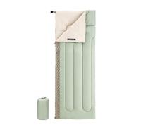 Lightweight Comfortable Sleeping Bag Washable Portable Outdoor Camping Bags Spring Autumn(LightGreen-Right Zip)