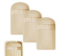 Lightweight Dust Cover Storage Bag, Self-compression Zipper Hanging Clothing Bag, Multifunctional Travel Wardrobe(Beige,M)