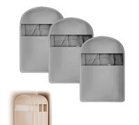 Lightweight Dust Cover Storage Bag, Self-compression Zipper Hanging Clothing Bag, Multifunctional Travel Wardrobe(Gray,S)