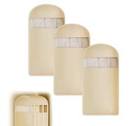 Lightweight Dust Cover Storage Bag, Self-compression Zipper Hanging Clothing Bag, Multifunctional Travel Wardrobe(Beige,L)