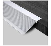 Lightweight Floor Divider Strip Carpet to Tile,T-Molding Flooring Transition Strip, Gap Connecting Floor Bar for Sliding Doors Doorway(Silver,Long 100cm/39.4in)