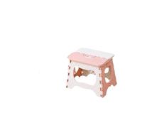 Lightweight Folding Stool, Multi-purpose Handheld Thickened Anti-slip Plastic Small Stool, Suitable For Outdoor Fishing And Camping(Pink)