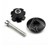 Lightweight Headset Top Cap Set 28g Black Finish | 35mm steel bolt, secure fastening, 1-1/8" steerer compatible, per durable construction, black coat