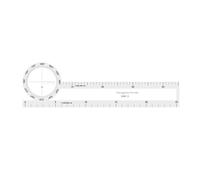 Lightweight High Precise Slide Ruler for Flight Marine Navigation Plotting with Electronic Scale Backup Training Tool Accurate Measurement Tool