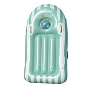 Lightweight inflatable body board with handles for pool, beach and lake wat