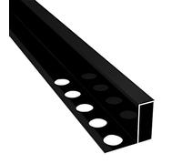 Lightweight L Shape Carpet/Floor Edge Trim,Doorway Floor Transition Strip, for Kitchen Bedroom Bathroom, 35in/ 39in/ 47in / 51in/ 57in Long(Black,100cm/39.4in)