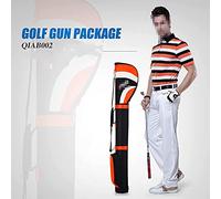 Lightweight Portable Golf Club Bag Mens and Womens Waterproof Nylon Golf Bags Golf Carry Bag/Golf Travel Bag/Sunday Bag Can Carry 6-7 Golf Clubs (Orange)