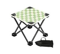 Lightweight Travel Camp Stool Small Folding Checkerboard Chair For Beach | Compact Folding Checkerboard Design Offers Easy Portability Sturdy Support Comfortable Seating Anywhere You Travel