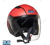 Lightwing Aperto Viso Casco Opaco Nero & Rosso Per Reale Enfield Rider @ US