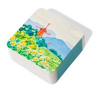 Lightwish Carta quadrata per acquerelli, 100% cotone senza acidi, stampa a freddo per schizzi, 60 fogli da 6,5 x 6,5 cm, carta sigillata con colla su entrambi i lati