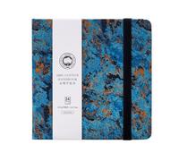 Lightwish Diario Quadrato per Acquerello, 100% Cotone, 300 g/m²/140 lb, Senza Acido, 24 Fogli di Schizzo per Acquerello a Pressione Fredda per Artisti, Adulti, Studenti, 16 x 16 cm (blu)