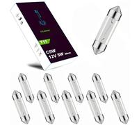 LIGHTWORLD24 - 10x Lampadine Siluro C5W 12V 5W 45mm SV8.5 - Luci Targa Auto, Illuminazione Interni, Bagagliaio, Cruscotto, Vano Portaoggetti - Lampade Auto 12 Volt