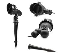 LIGHTWORLD24 Faretto da Giardino | Illuminazione da Esterno con Picchetto | GU10 IP67 | Luce da Sentiero Resistente agli Spruzzi | Lampada da Esterno con Cavo di Collegamento | Set da 1 Pezzo