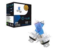 LIGHTWORLD24 Lampadina alogena H4 60/55W 12V per fari auto, luce anabbagliante e abbagliante, effetto xenon, attacco P43t