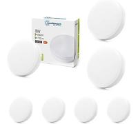 LIGHTWORLD24 Lampadina LED GX53 8W Luce Bianca Fredda 6500K, Sostituisce Lampadine Alogene GX53 da 60W, 230V, 720 lm, Angolo 120°, CRI > 80, Non Dimmerabile, Confezione da 6 Pezzi