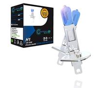 LIGHTWORLD24 Lampadine alogene H1 per auto e moto - 12 V 55 W - attacco P14.5s - Xenon Look - set da 2 pezzi - per anabbaglianti e fari anteriori